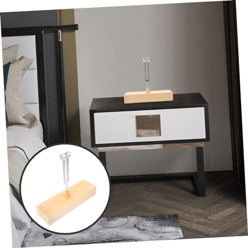 C128hz Aluminum Alloy Tuning Fork Wooden Sound Box for Sound Healing Meditation