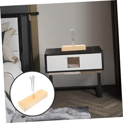 C128hz Aluminum Alloy Tuning Fork Wooden Sound Box for Sound Healing Meditation