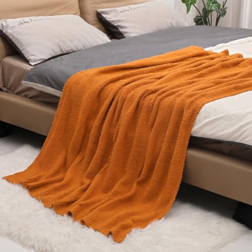 bearberry Super Soft Fluffy Throw Blanket Lightweight Cozy Warm Throw Blankets for Couch Bed Sofa All Season (Caramel, 53”x71”) - color: Caramel, size: Throw XL(53″x71″)