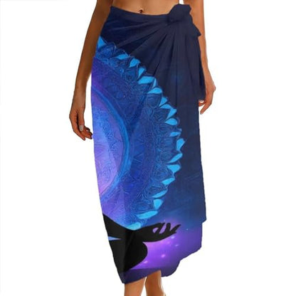 Fashion Travel Swimwear Bikini Wrap All Seasons Chiffon Scarf Beach Yarn Shawl - color: Color972