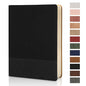 Lined Journal Notebook for Work College Ruled Notebook 5.79" x 8.27" A5 PU Leather Daily Journaling Notebook 216 Pages for Women Men Daily Writing Business School Travel Gift (Black) - color: 07-Black-1pack, style: A5 Lined 216pages