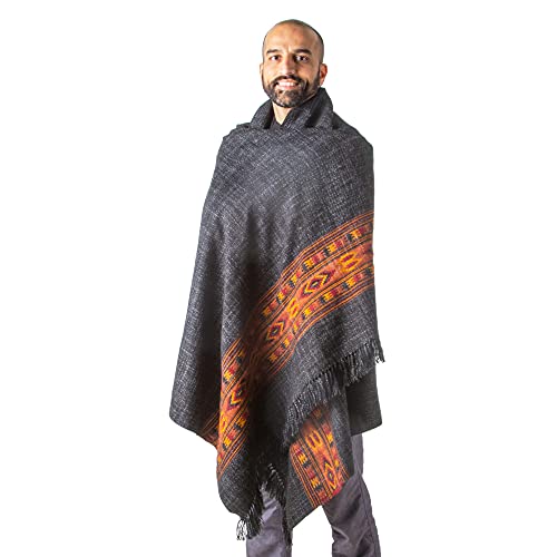 Meditation Shawl or Blanket, Exotic Shawl/Wrap, Oversize Scarf or Stole. Unisex