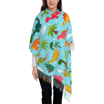 Supdreamc Cashmere Feel Scarf Soft Women Warm Cozy Scarves Multiple Colors - color: Picture (140)