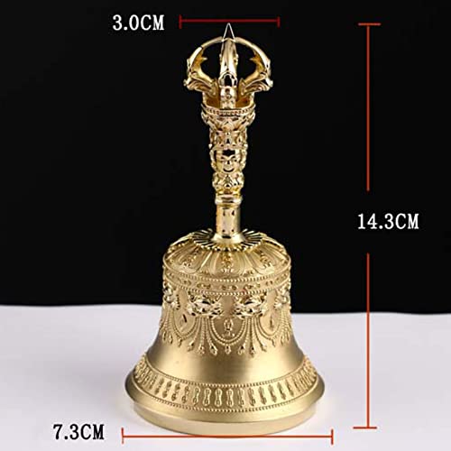 Tibetan Hand Bell,Tibetan Buddhist Meditation Bell The Bell Is Engraved With A Vivid And Engaging Design And Is Used As An Invocation Bell For Buddhist Ritual Meditation Prayers