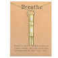 COTATI Anxiety Breathing Necklace Breathe Easy Mindfulness Necklace Stainless Steel Pendant for Women Men Natural Calm & Stress Relief - color: Gold-bamboo