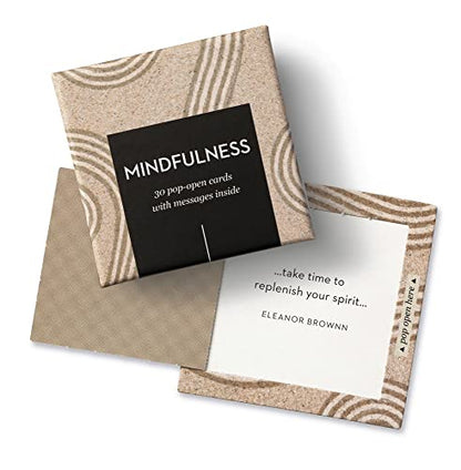 Compendium ThoughtFulls Pop-Open Cards — 2-Pack of Mindfulness, Live with Intention — 60 Pop-Open Cards, Each with a Different Message Inside