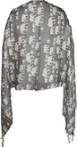 Tibetan Elephant Print Meditation Geometric Open Boho nyc Shawl Wrap Soft & Warm Pashmina Scarf Stole 26