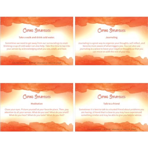 Really Good Stuff Self Care Reflection Cards-Mindful Thinking, Positive Affirmations, Meditation Techniques to Manage Emotions and Feelings for Kids and Adults - style: Self Care Cards