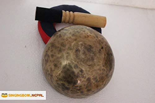 Singing Nepal Solar Plexus Chakra E Note Authentic Hand Hammered Tibetan Meditation Singing Bowl 7 Inches - Yoga Old Bowl