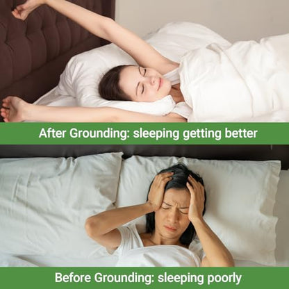NIULAFR Grounding Mat for Bed, King Size Earth Connected Conductive Grounding Mattress Pad for Better Sleep, Reduce Stress, Improve Health - size: King - 54"x78"