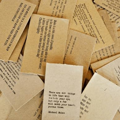 Sugarboo Top 50 365 Gathered Thoughts Paper Card Pack - Handcrafted Affirmation Cards for Daily Inspiration, Motivation, and Positivity - style: Top 50 Gathered Thoughts Paper