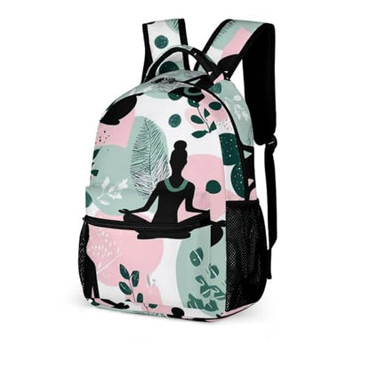 Meditation Yoga Nature Travel Backpack Casual Daypacks Lightweight Shoulder Bag with Pockets