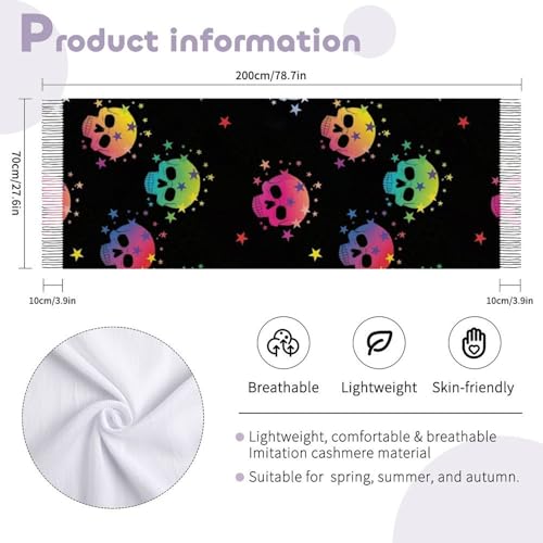 Big Oversized Long Scarves Pashmina Shawl Wrap Women gifts - color: Picture (658)