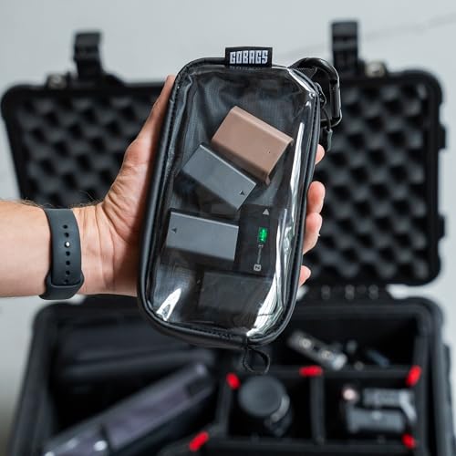 NEO Production Zipper Bags - Electronics & Camera Accessories Bag - Cable organizer, Gear Accessory Pouch, Travel Camera Essentials (Extra Small, Black) - size: X-Small