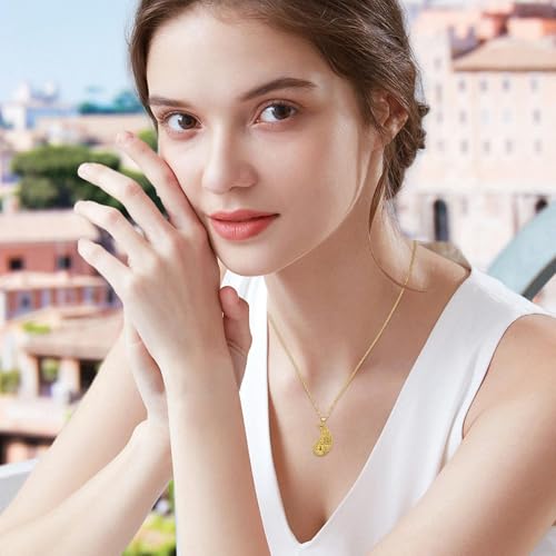Yin Yang Necklaces for Women Men 925 Sterling Silver Pendant Necklace Yin Yang Jewelry for Women Men Couples - style: Flower