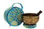 KHÜSI ~ 7” Hand-hammered -Tibetan Singing bowls set-Meditation Kit for Chakra Healing and ZEN - Hand made singing bowl gift set, with carry bags.