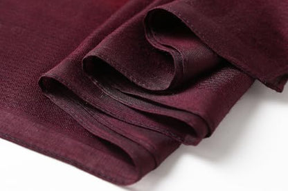 WINCESS.YU Women Gradient Scarf Long Shawls and Wraps Fashion Plain Pashmina Formal Scarf - color: Red