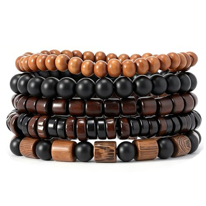 Gothic Bracelet Adjustable Punk Braided Leather Multilayer Grunge Set Bracelets Emo Metal Cuff Wrap Bangles Meaningful Gift - color: J-BZ-37
