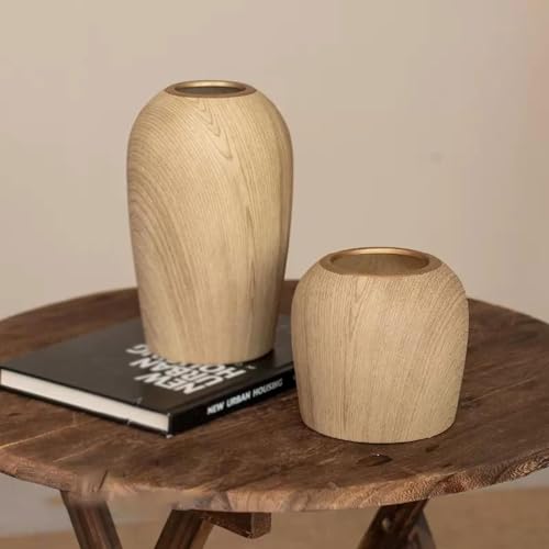 Vases Desktop Ceramic Ornament Decor Zen Flower Arrangement Living Room Dining Table Hotel Shop Foyer Bar(2PC) - size: 2PC