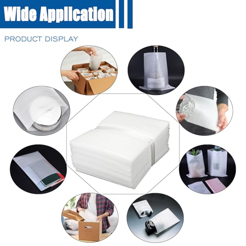 100 Pack Foam Pouches, Cushion Foam Wrap Pouches for Moving and Storing, 10"x12" Foam Wrap Pouches Protect Fragile Items, Protect Mug, Glasses, China, and Dishes, Packing supplies - size: 10"X 12" 100PCS