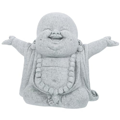 NOLITOY Small Buddha Statue, Meditating Sandstone Buddha Statues Zen Decor for Home Office Fish Tank Accessories Ornament