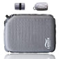 Inflatable Seat Cushion Lightweight Self-Inflating Memory Foam Cushion for Stadium Camping Bleachers Airplane Travel Waterproof Portable Blow Up,Gray