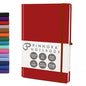 Red 5.95"x8.45" Notebook – Everyday Journal Note Book & Monthly Planner, 192 Pages, Notebooks for Education, Office & Travel, Durable Cover, Smooth Paper, Ideal Lined Note Pad - color: Red
