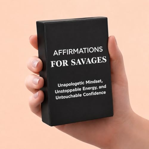 Isaac Liev Daily Affirmation Cards for Women & Men – 52 Motivational Affirmations Deck for Mindset & Inspiration | Cool Gifts for Him & Her, Best Friend, Coworkers, Office & Birthday - style: Savage Affirmation