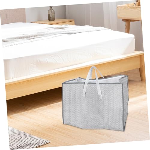 ABOOFAN Clothes Storage Bag Zipper Large Storage Bag for Wardrobe Closet Organizer Non-woven Foldable