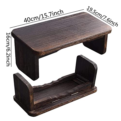 Meditation Bench Portable, Meditation Stool Kneeling with Foldable Legs Hinges Yoga Benches Ergonomic Bamboo Wooden Chair Folding Prayer Seat for Deeper Meditation(Color:Wood Color)