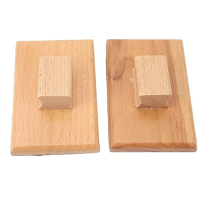 Musical Sand Block, Beech Wood Instrument with Sandpaper for Music Teaching, Children 1 Year Old, Home, Kindergarten, Dance Classes