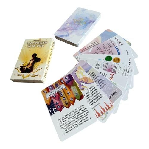 Panic Attack & Anxiety Relief Cards – 'The Power is in You' 46 - Card Deck with Grounding Exercises, Breathing Techniques & Stress Management Practices (English)