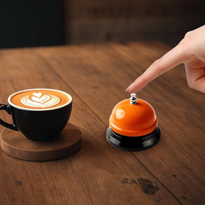 10 Pcs Game Call Bell Colorful Desk Bell Metal Ring Bell 3 Inch Diameter Hand Bells Bulk for Adults Service Bell for Desk Hotel Restaurant Office School Kitchen Bar Counter Supplies