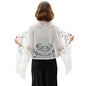 RIIQIICHY Shawls and Wraps for Evening Dresses Scarfs for Women Pashmina Wedding Formal Shawl - color: White-1