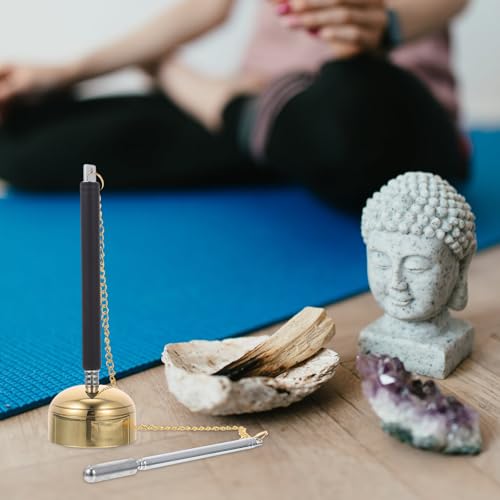 Flexible Chime 5.90 Inch Handheld Buddhist Supply Temple Instrument for Meditation Mindfulness Rituals and Spiritual Practices