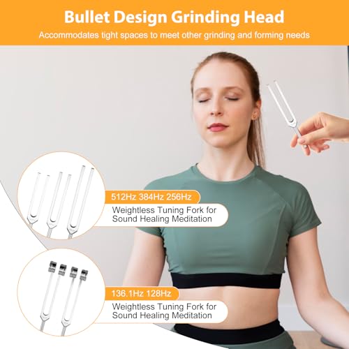 Tuning Forks for Healing Set,Includes 128Hz, 136Hz, 256Hz, 384Hz,512Hz & Activator, Portable in Storage Pouch – Medical Grade Sound Healing Instruments for Chakra, Yoga, and Meditation
