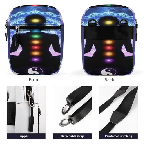 Stylish Messenger Bags Easy to Clean, Sling Backpack with Zipper, Crossbody Bag for Gym - color: Picture(345)
