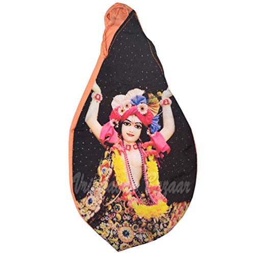 Aashita Creations Nityanand Prabhu Meditating Digital Print Japa Bag