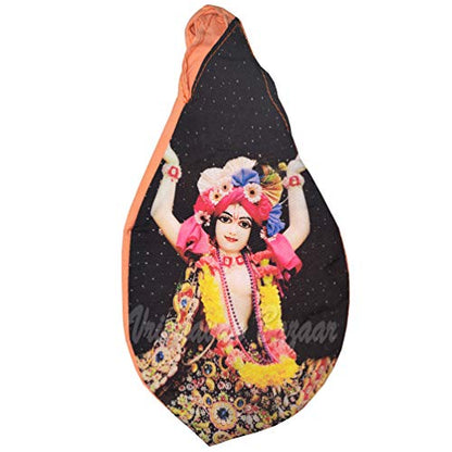Aashita Creations Nityanand Prabhu Meditating Digital Print Japa Bag