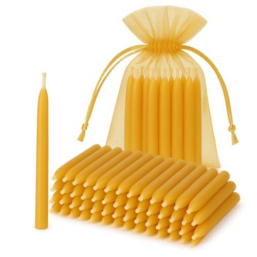 Kline Meditation Beeswax Candles 20 Minutes of Relaxation Made in USA (Refill NO Holder) - style: 50 pc Refill