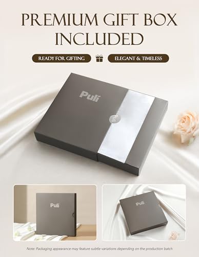 PULI Women's Pashmina Shawl Wraps for Evening Dress Large Scarf Blanket Long Wedding Bridal Winter Warm Shoulder Wrap - color: Gift Box Beige