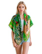 PoeticEHome Cashmere Scarf Wrap 36"x36" - Featherlight & Wrinkle-Free Artistic Square Shawl for Travel & Office, Gift Ready - color: In the Woods at Giverny - 36"