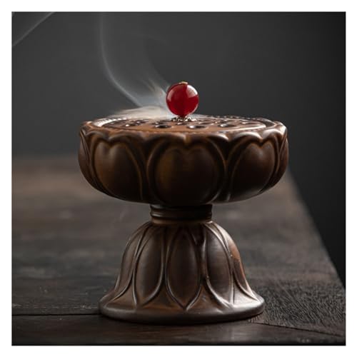 Antique Ceramic Plate Zen Lotus Office Chinese Style Ornaments Waterfall Stand - color: B