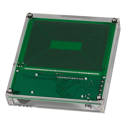0.01Hz-20kHz Adjustable Schumann Resonance Generator, Schumann Sound Frequency Generator with Acrylic Case for Stress Relief, Relaxation, Sinusoidal&Square Wave, USB Powered, 5.9''*5.5''
