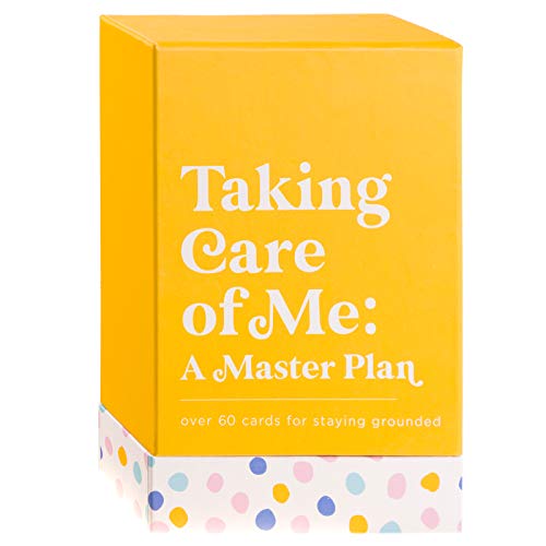 WORLD TRAVELER Eccolo Mindfulness Cards for Self Care and Stress Relief, Taking Care of Me, Deck of 60 Questions Cards with Prompts to Stay Grounded, Grateful, and Reflect, Gift Box Design
