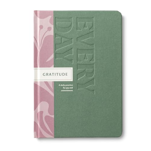 Compendium – Gratitude Every Day Guided Journal: A Daily Practice for Joy and Contentment – A 5-Minute a Day Personal Growth Notebook – An Inspiring Daily Journal for Forming New Habits - color: Gratitude Green