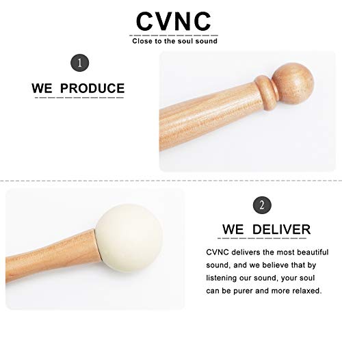 CVNC Rubber Mallet for Playing Frosted Quartz Crystal Singing Bowl Rubber Stick - color: rubber mallet