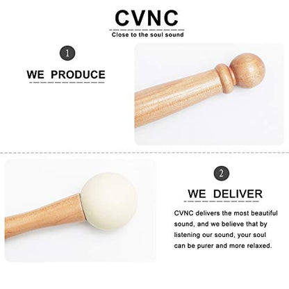 CVNC Rubber Mallet for Playing Frosted Quartz Crystal Singing Bowl Rubber Stick - color: rubber mallet