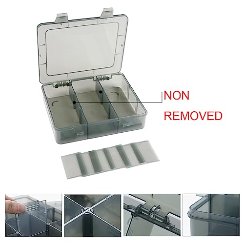 9 Grids Art Craft Supply Organizer Storage Containers, Compartment Storage Box with Removable Dividers for Jewelry, Beads, Buttons, Small Parts - size: 9 Grids 1 Pack