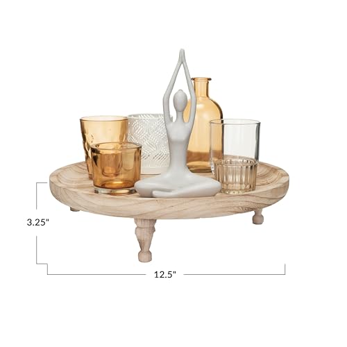 Bloomingville Yoga Figure and Glass Votive Candle Holder Set, Multicolor, Set of 7